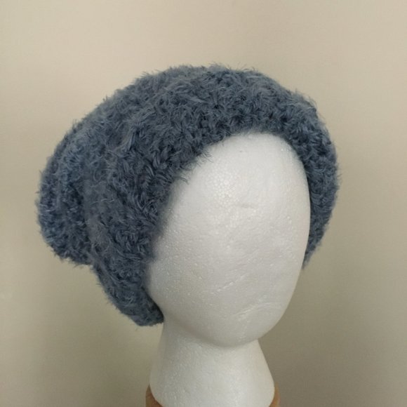 Crochet Hygge Beanie| Fuzzy Crochet Beanie| Slouchy Hat for Women| Handmade Hats - Picture 4 of 10